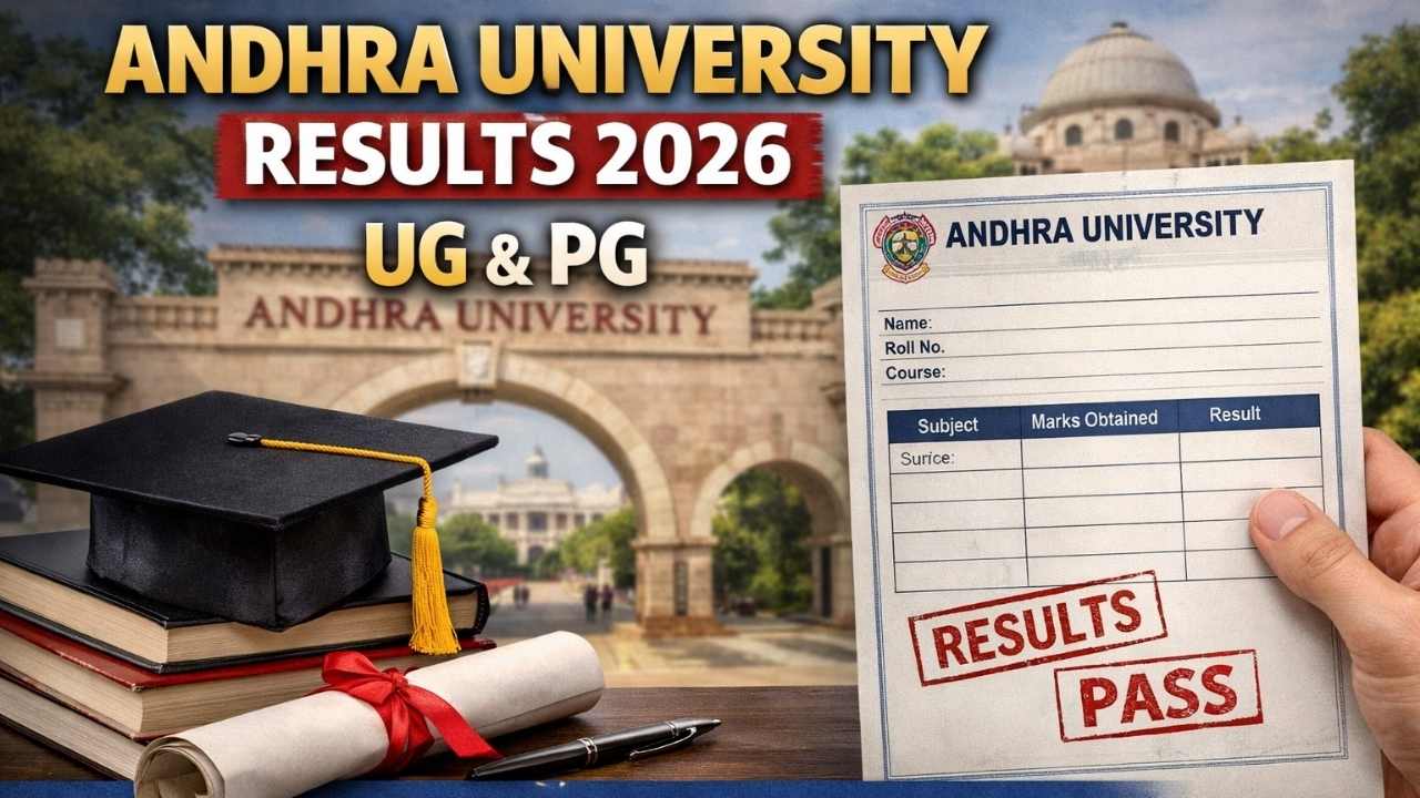 Andhra University Results 2026 for UG and PG, Marksheet Release Soon!
