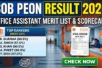 BOB Peon Result 2026: Office Assistant Merit List & Scorecard Release Soon 