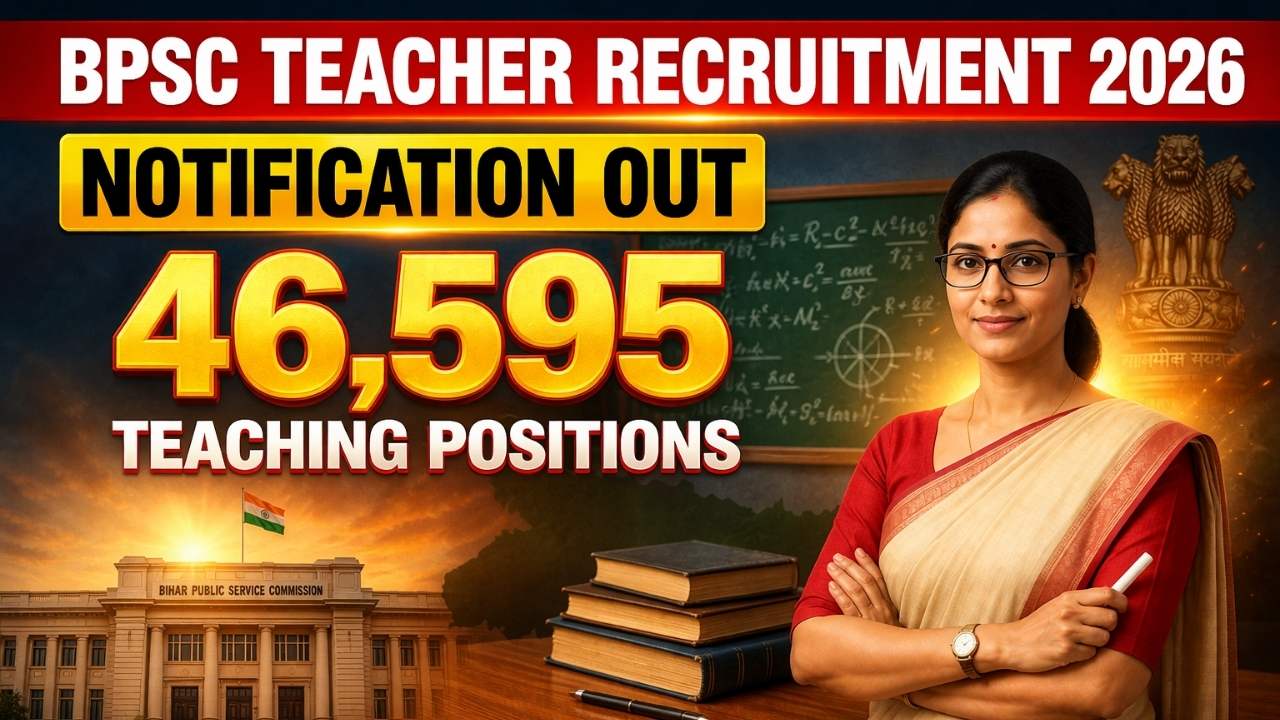BPSC Teacher Recruitment 2026 Notification for 46,595 Teaching Positions!