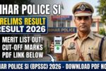 Bihar Police SI Result 2026 for Prelims, Merit List & Cut-off Marks PDF Link Soon!