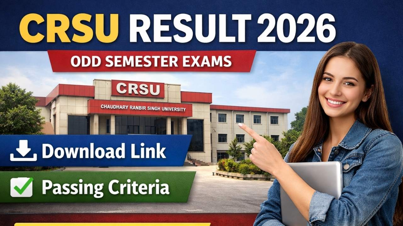 CRSU Result 2026 for Odd Semesters Exam, Download Link, Passing Criteria