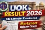 UOK Result 2026 for Odd Semester Examination, Marksheet Release Soon @uok.ac.in